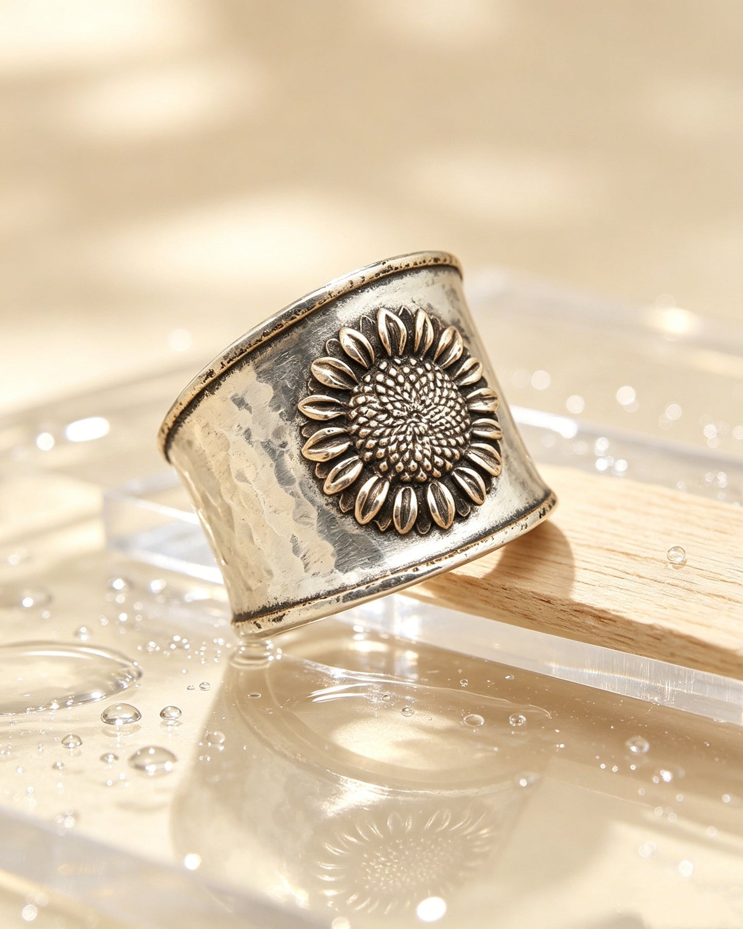 Retro Sunflower Ring