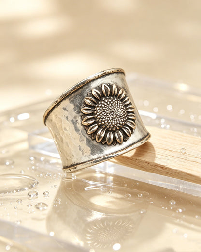 Retro Sunflower Ring