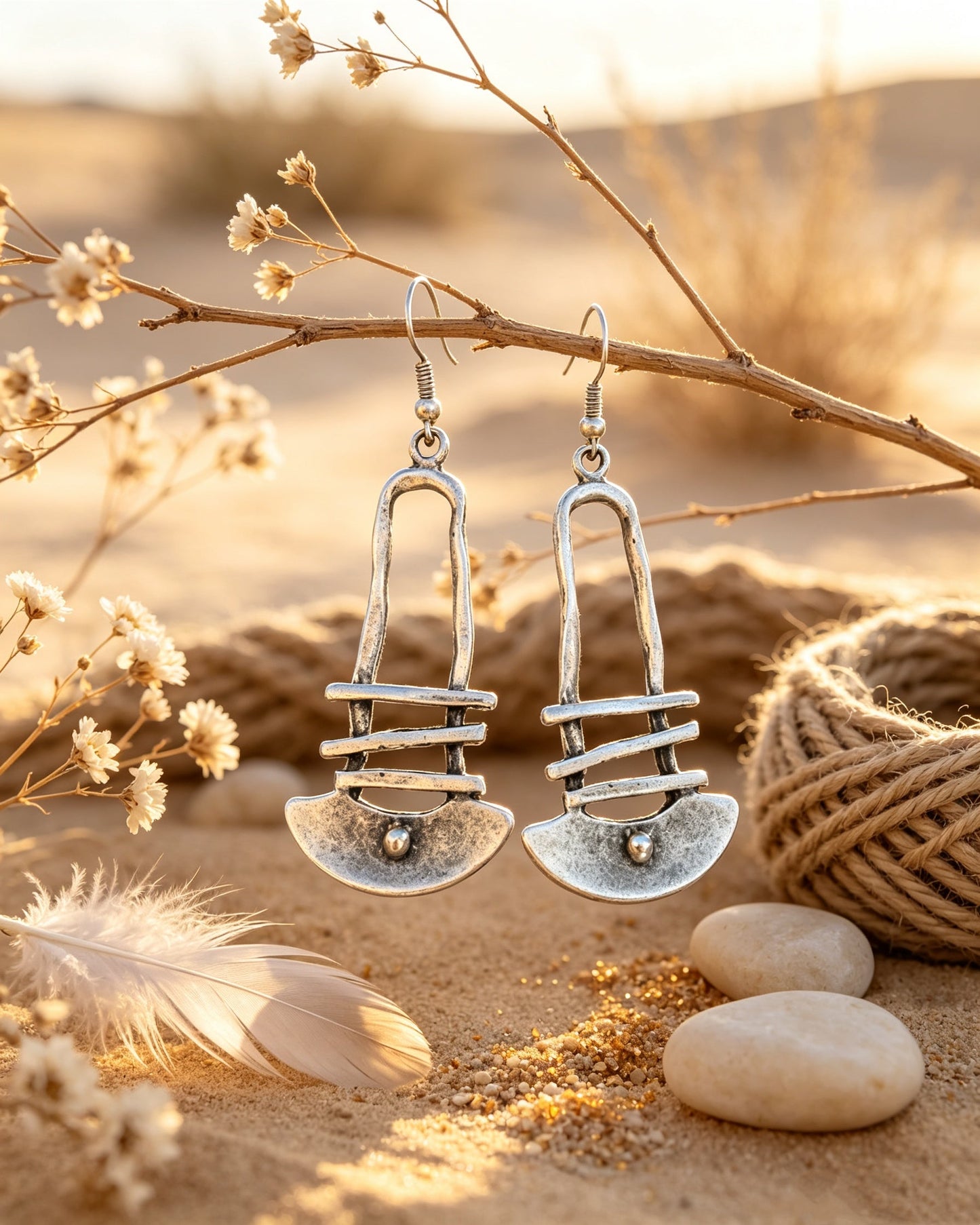 Staircase Geometric Earrings