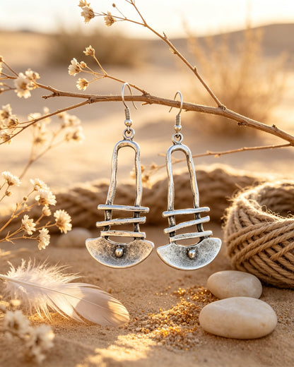 Staircase Geometric Earrings
