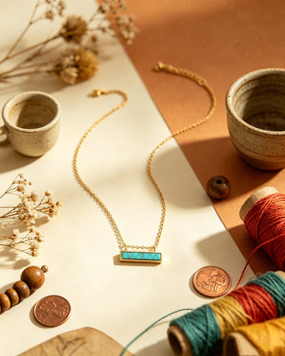 One-Piece Turquoise Necklace