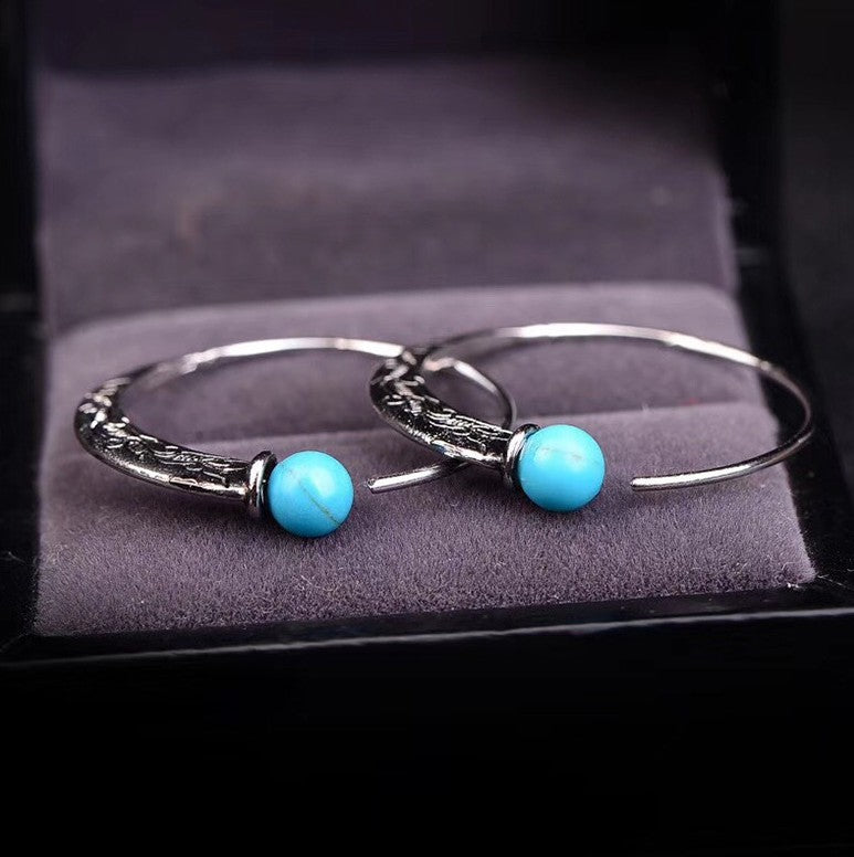 Punk-style Turquoise Earrings