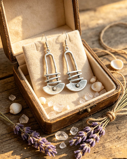 Staircase Geometric Earrings