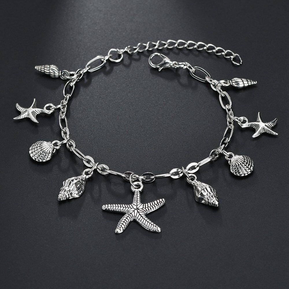 Classic Starfish Pendant Anklet