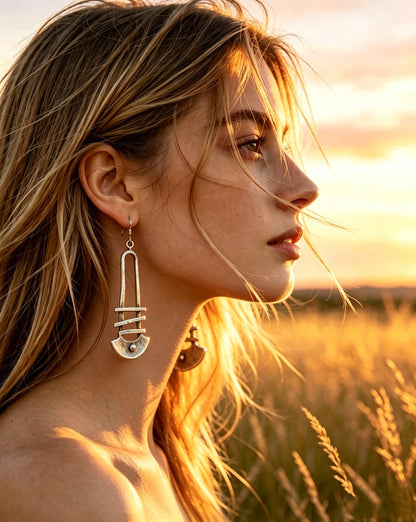 Staircase Geometric Earrings