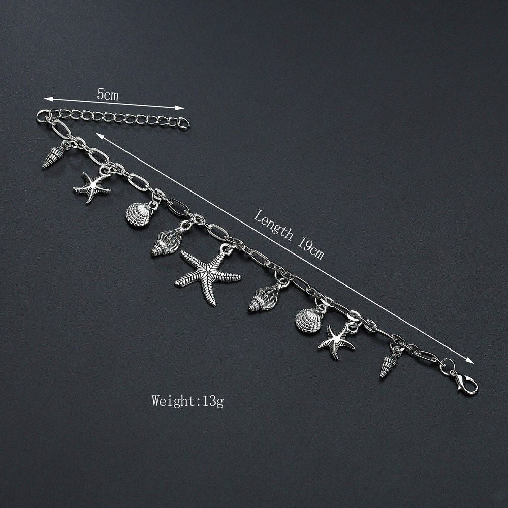 Classic Starfish Pendant Anklet