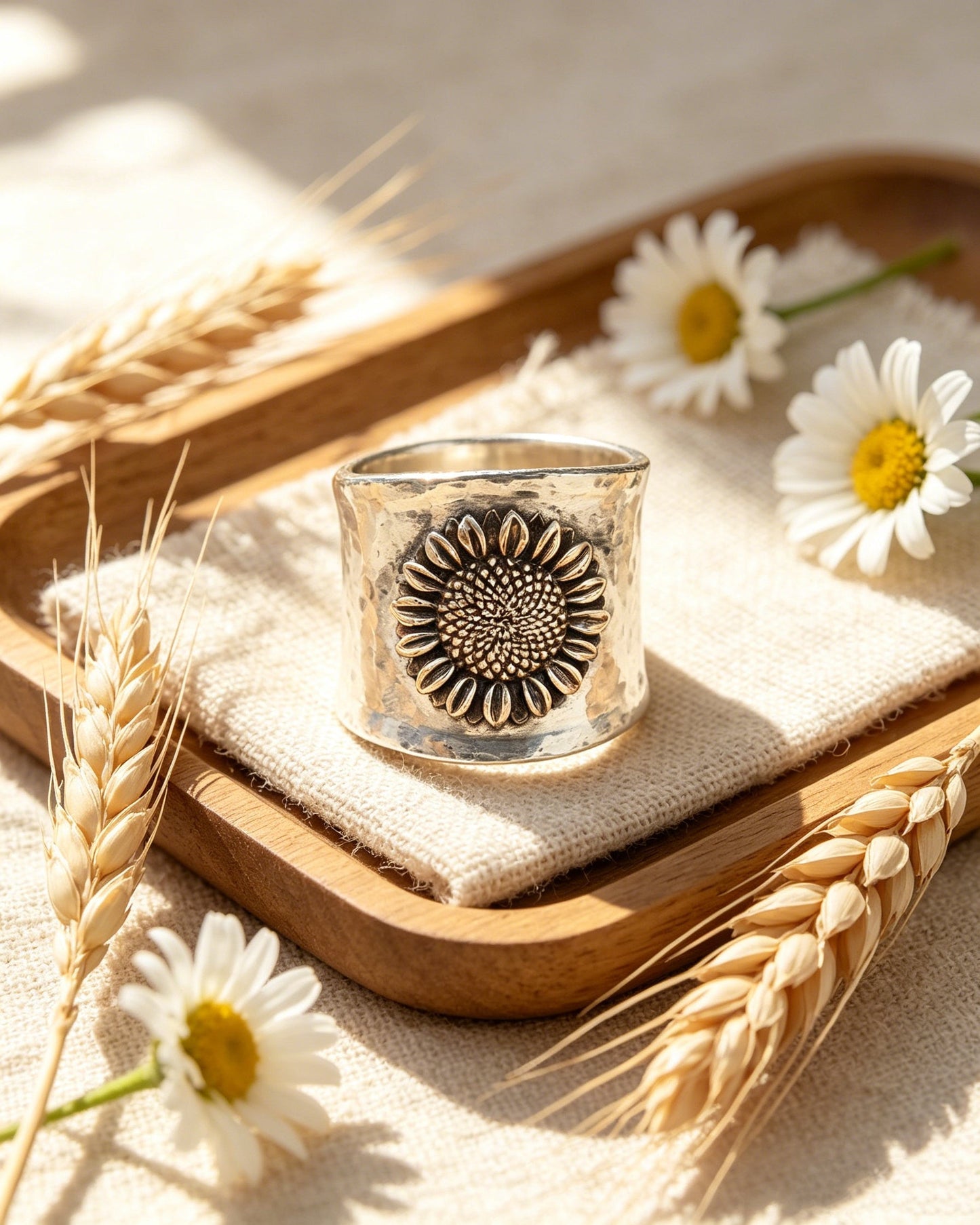 Retro Sunflower Ring