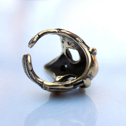 【Halloween Decorations】Crow Skull 3D Ring