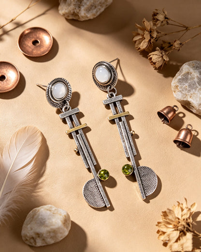 Moonstone Pearl Earrings