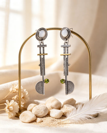Moonstone Pearl Earrings