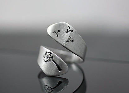 Dandelion Party Open-Back Ring