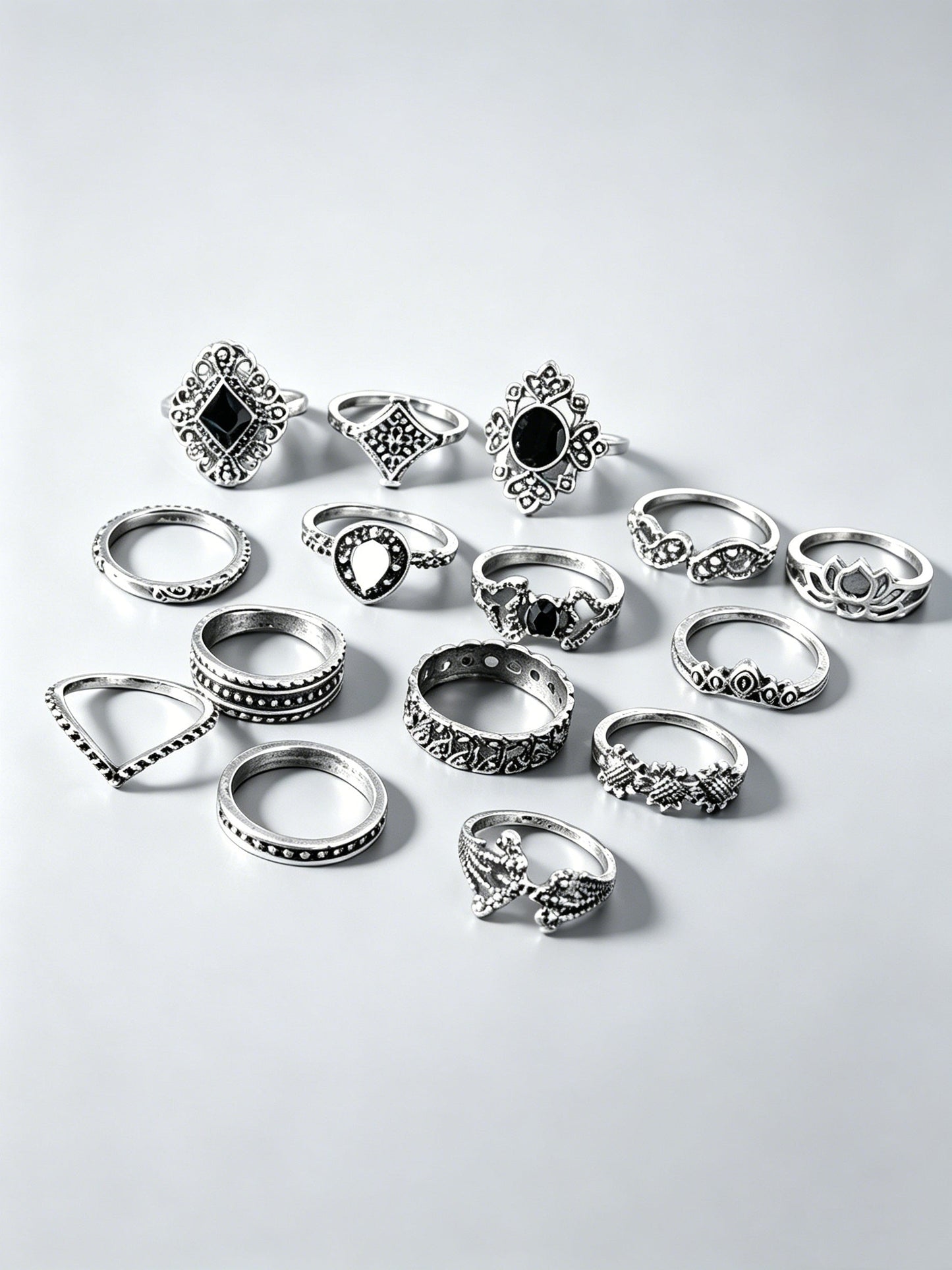Retro Joint Ring Set