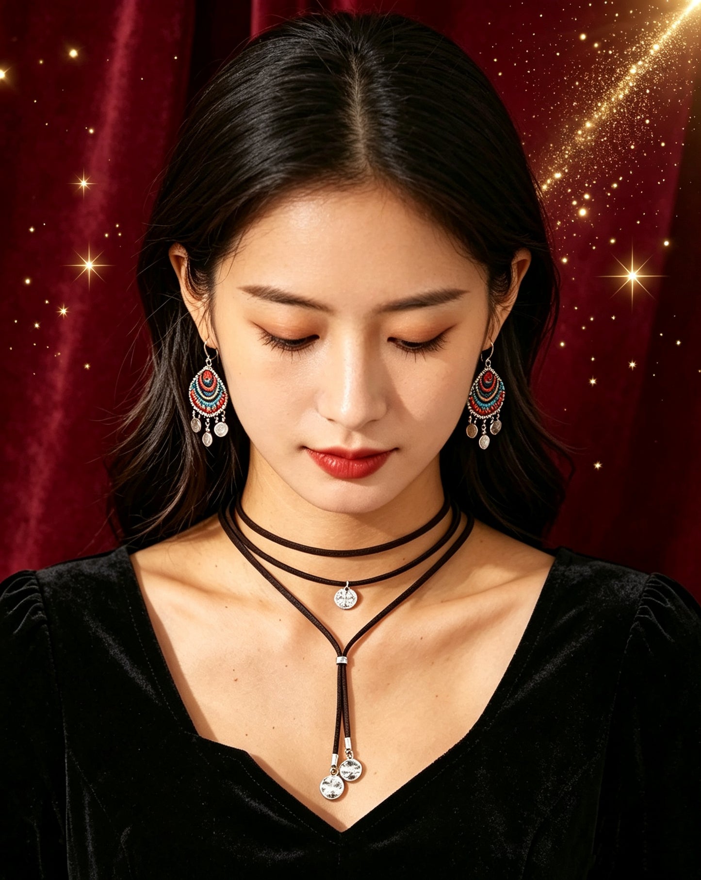 Simple Velvet Ribbon Necklace