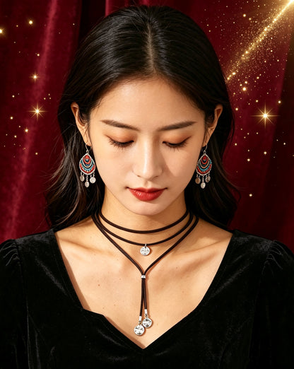 Simple Velvet Ribbon Necklace