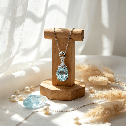 Diamond-Studded Colored Gemstone Necklace