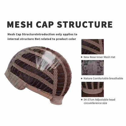 Chiesma Blend Human Hair Curly Wig with Big Bangs – Effortless Shaggy Waves