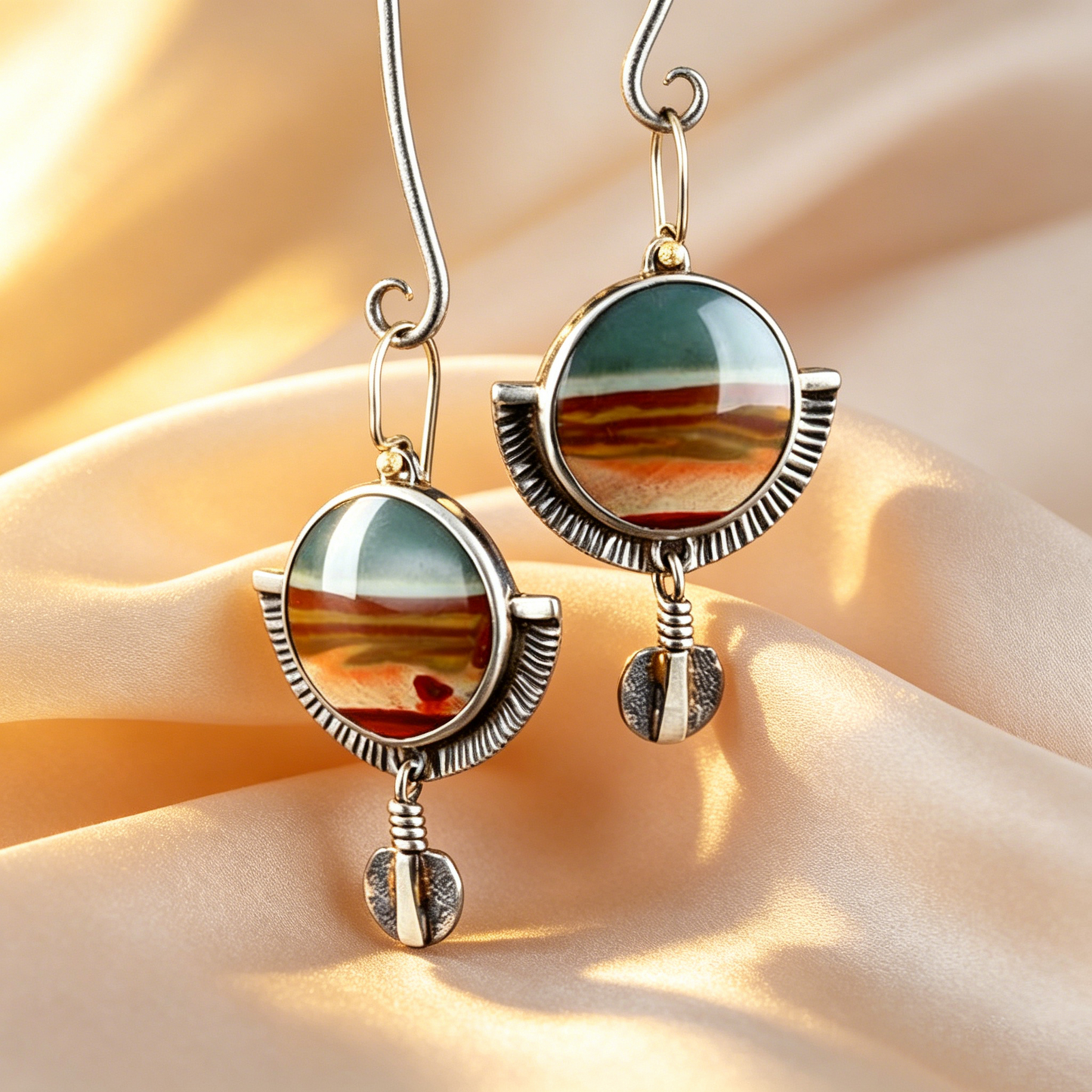 National Style Lustrous Earrings