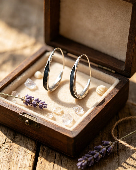 Simple Large Round Earrings