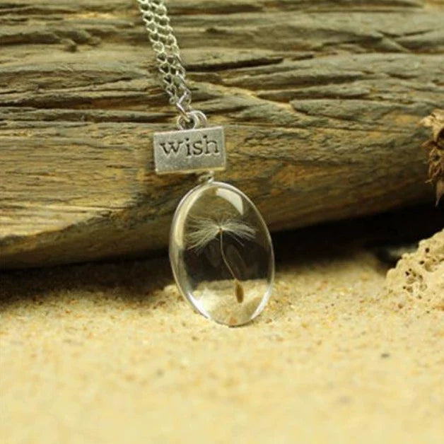 Dandelion Time Gem Necklace