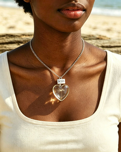 Dandelion Time Gem Necklace