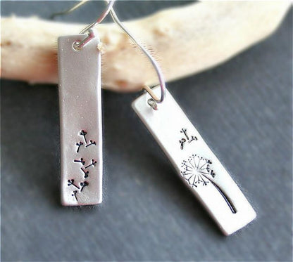 Long-Style Dandelion Earrings