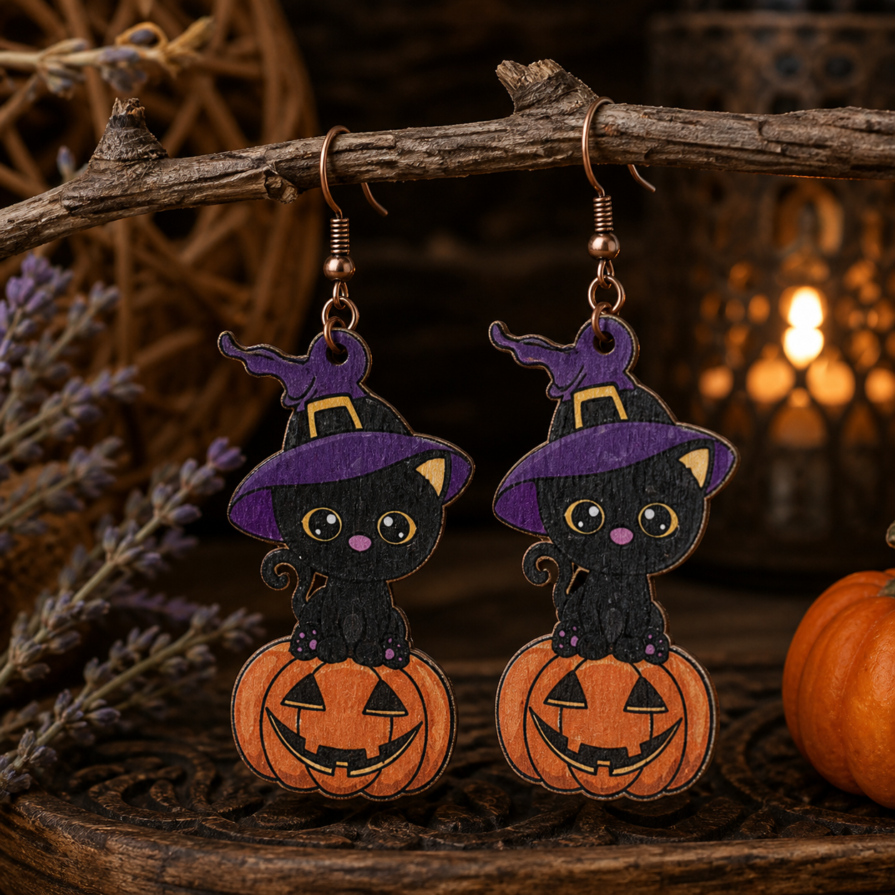 Halloween Spooky Pumpkin Creative Earrings