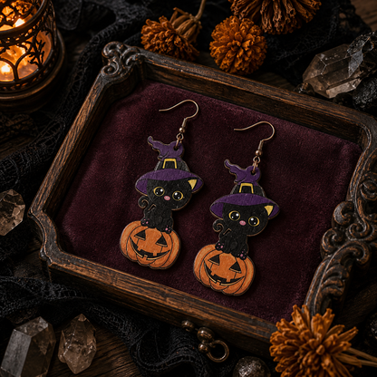 Halloween Spooky Pumpkin Creative Earrings