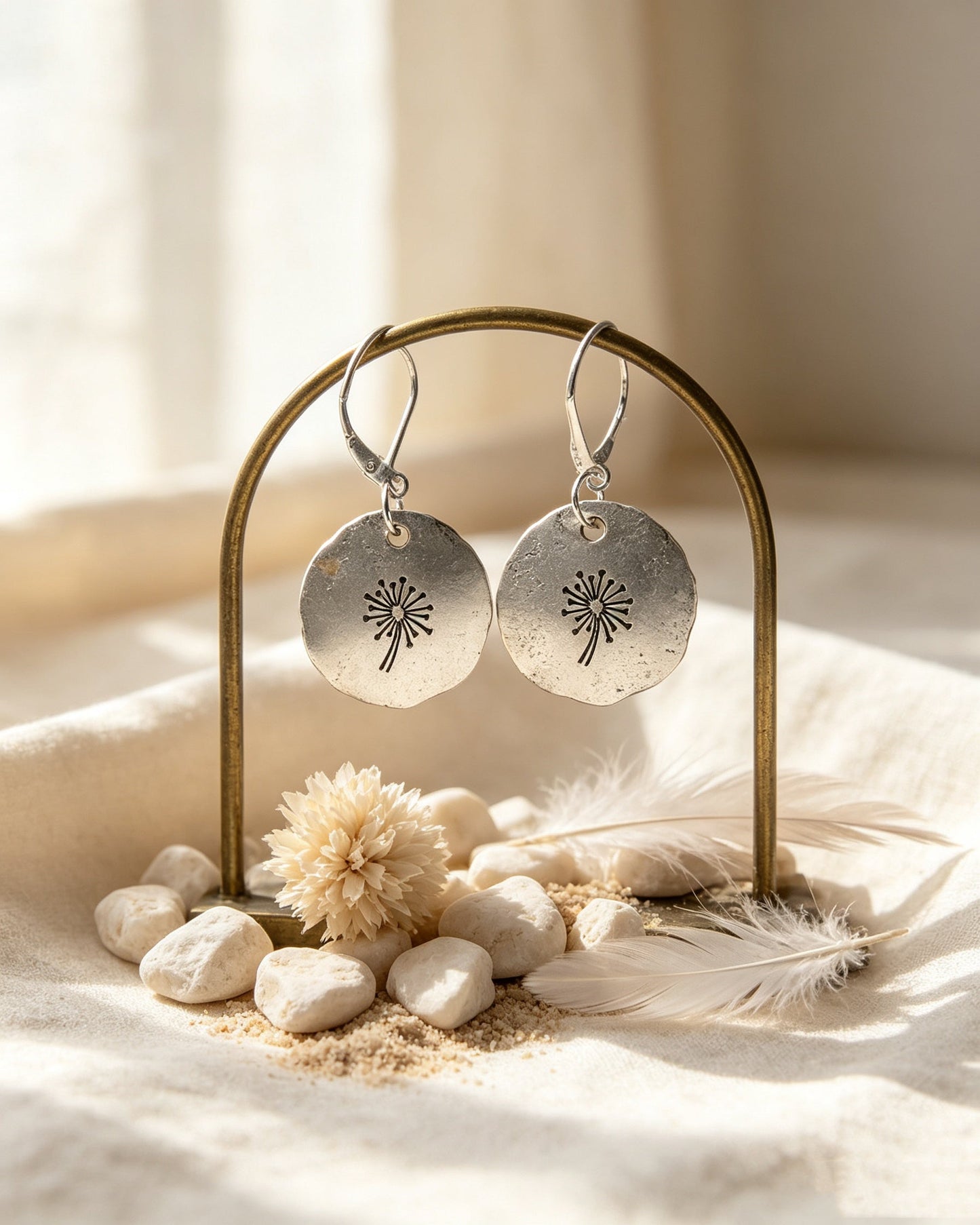 Simple Dandelion Earrings