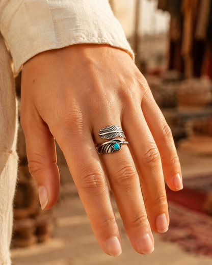 Making Antique Feather Gemstone Rings