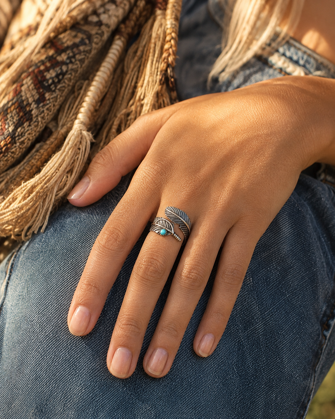 Making Antique Feather Gemstone Rings