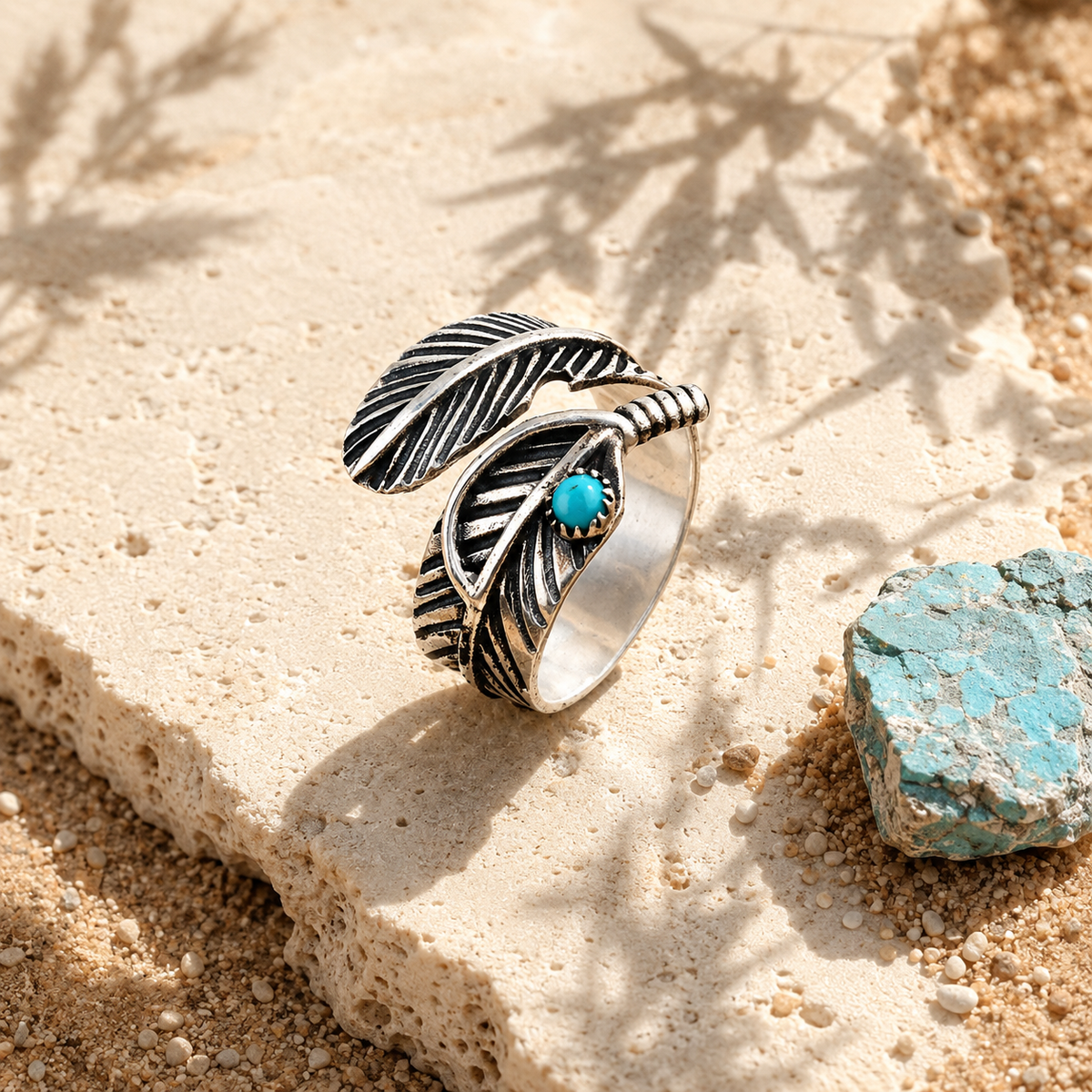 Making Antique Feather Gemstone Rings