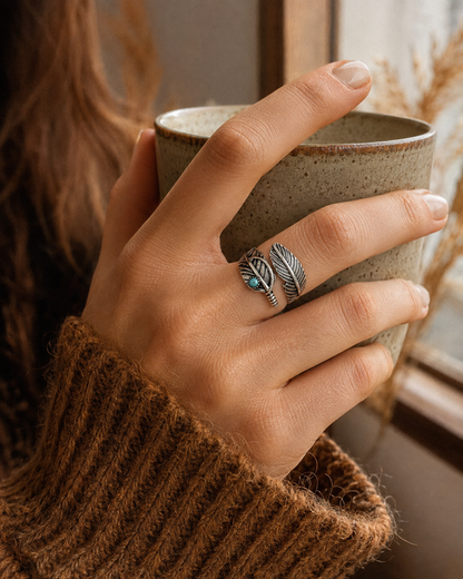 Making Antique Feather Gemstone Rings