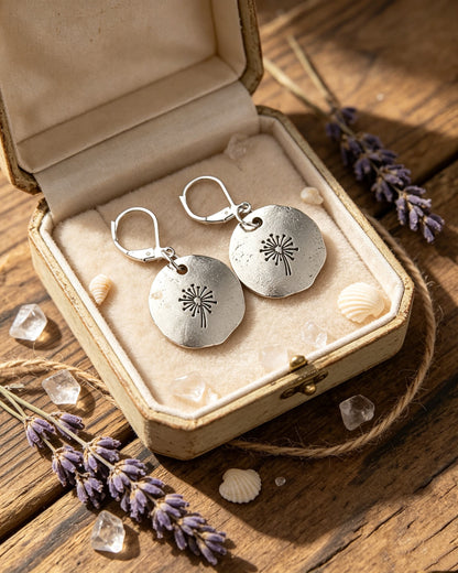 Simple Dandelion Earrings