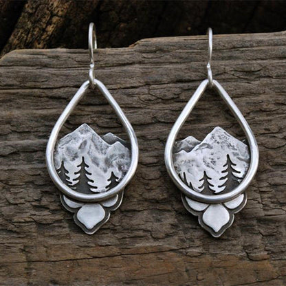 Waterdrop Mountain Forest Earring