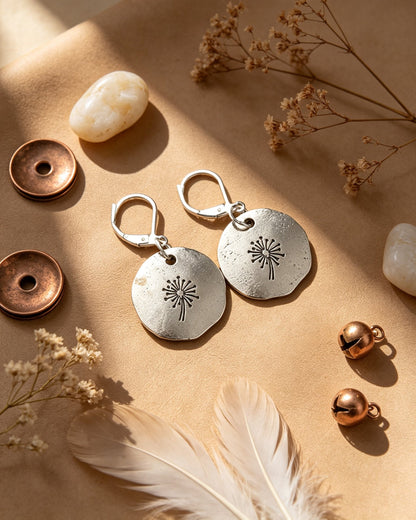 Simple Dandelion Earrings