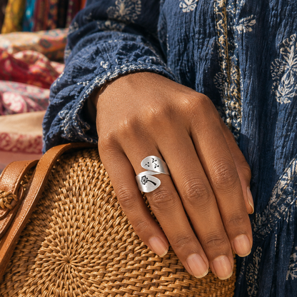 Dandelion Party Open-Back Ring