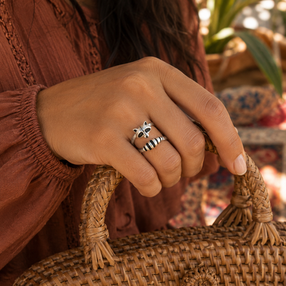 New Raccoon-shaped Open Ring