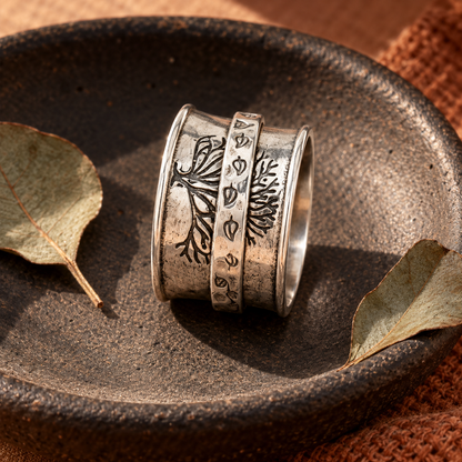 New Ccreative Rotating Life Tree Ring