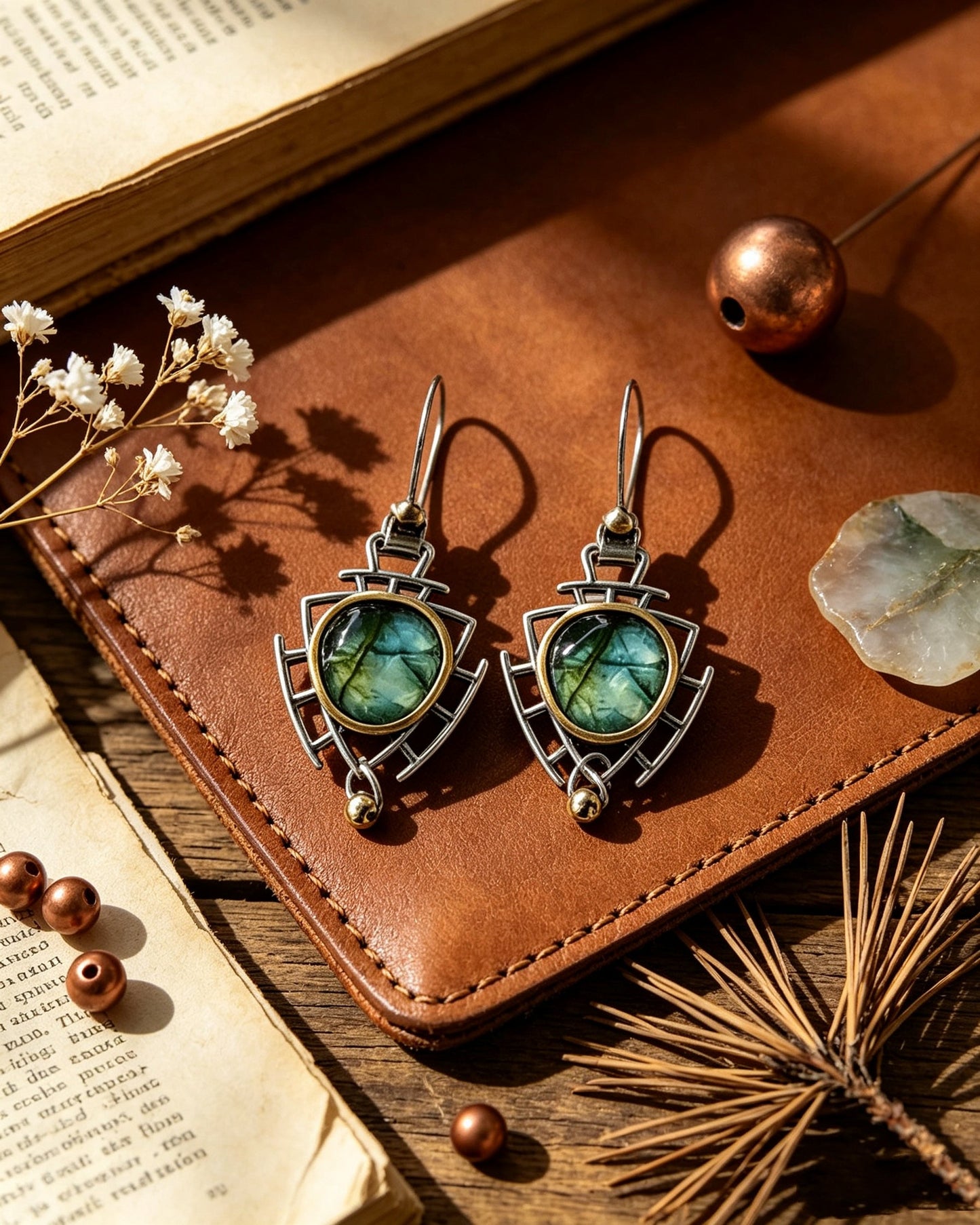 Heart-Shaped Unique Earrings
