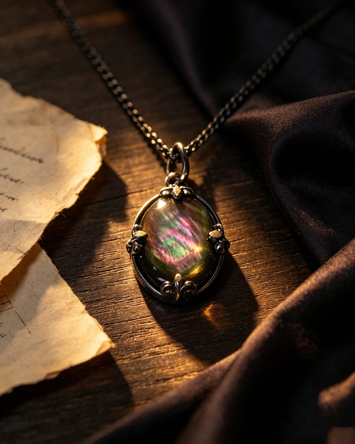 Retro Oval-Shaped Necklace