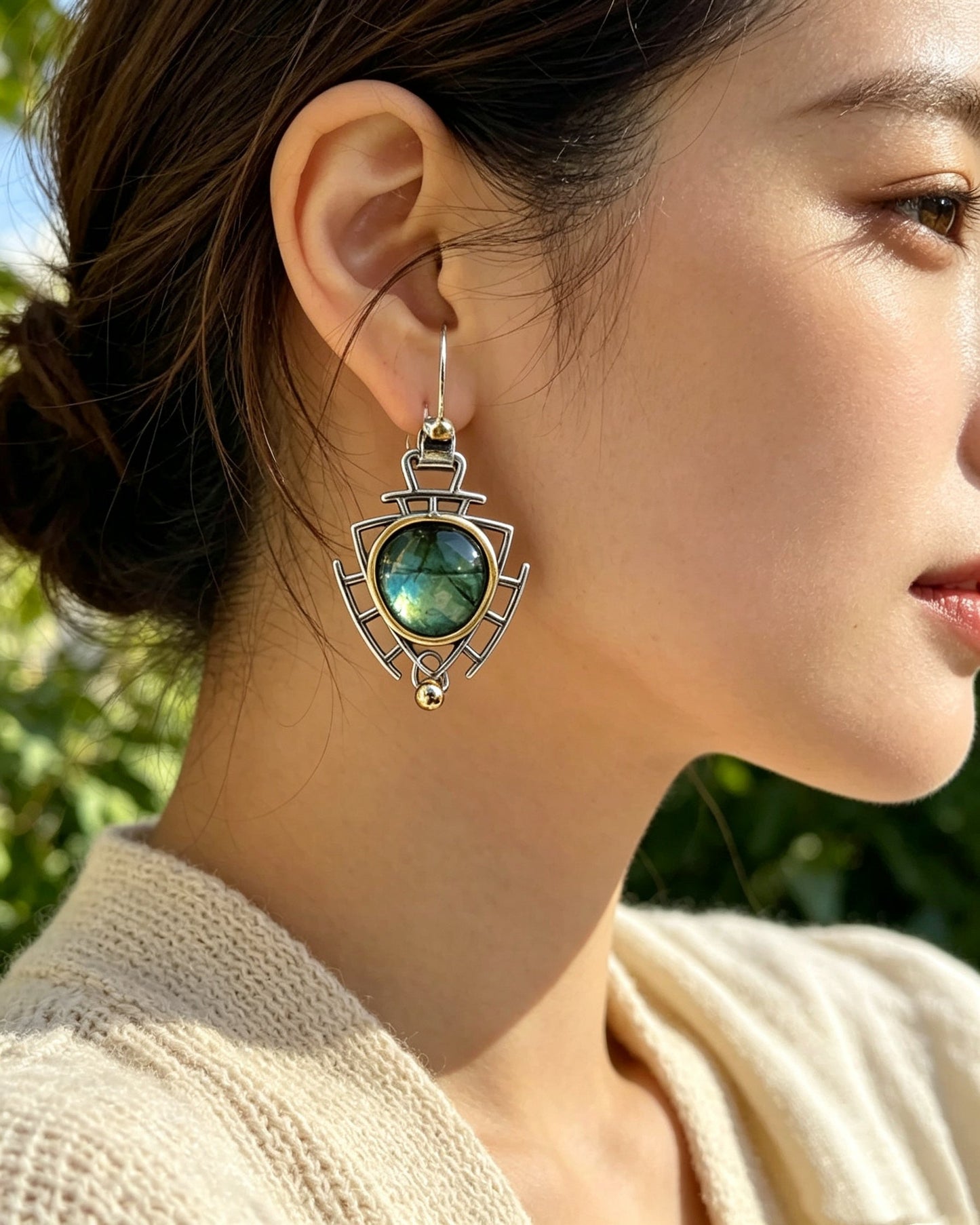 Heart-Shaped Unique Earrings