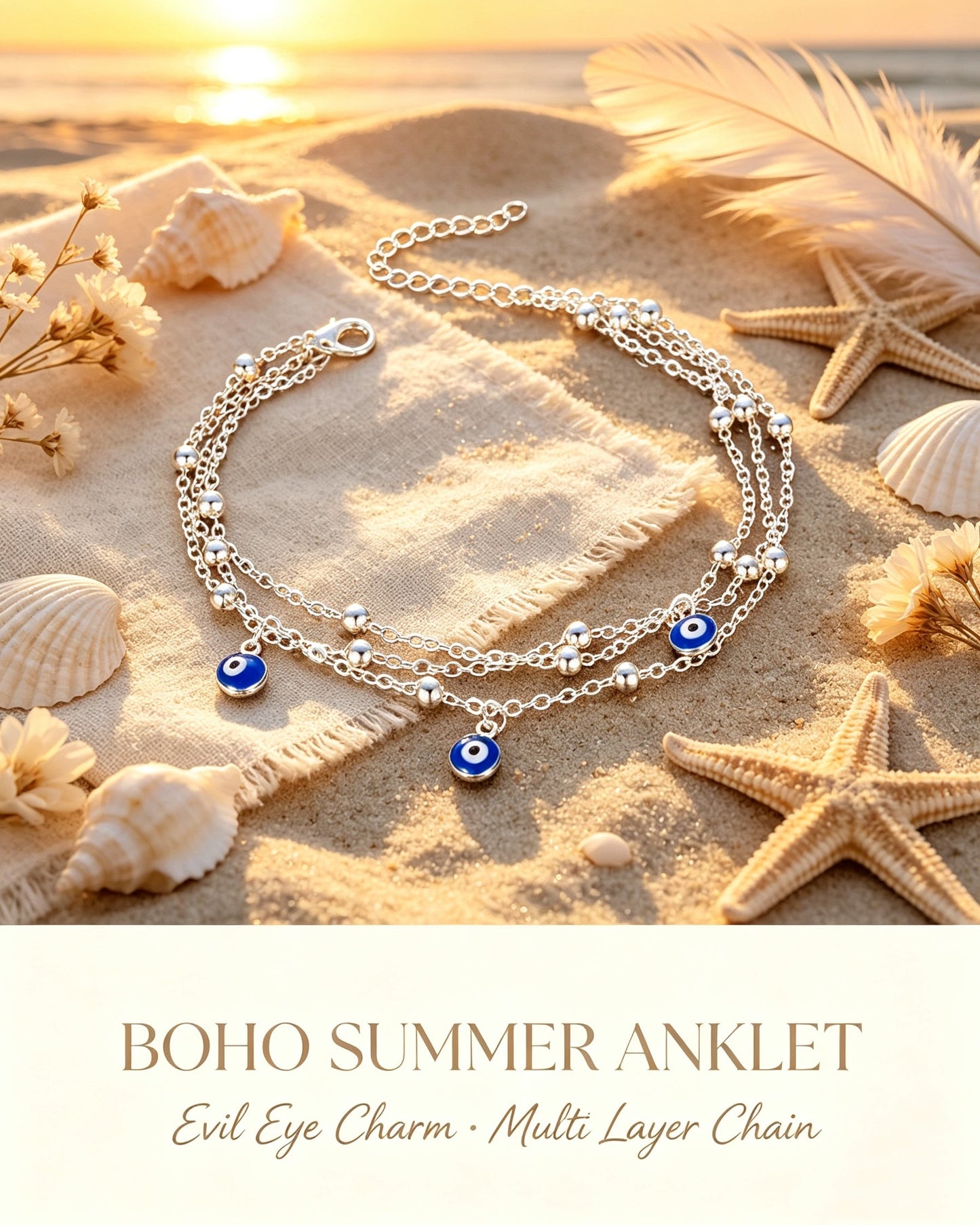 DIY Beach Vacation Anklets