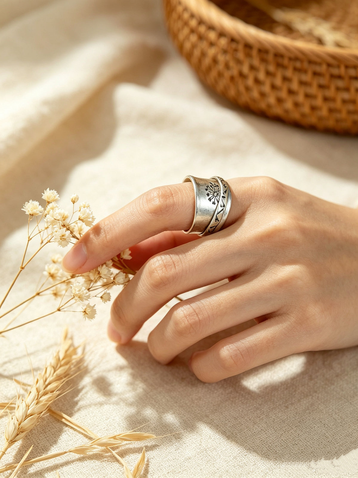 Dandelions Can Rotate Their Rings