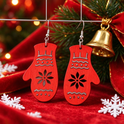 Christmas-themed Hollow-patterned Earrings