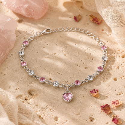 Ocean Heart Austrian Crystal Bracelet