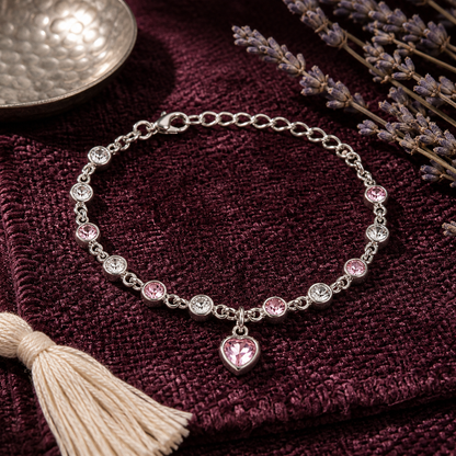 Ocean Heart Austrian Crystal Bracelet