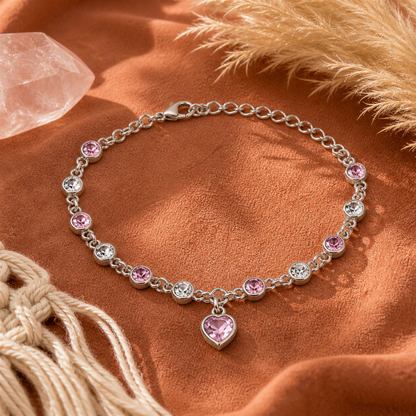Ocean Heart Austrian Crystal Bracelet