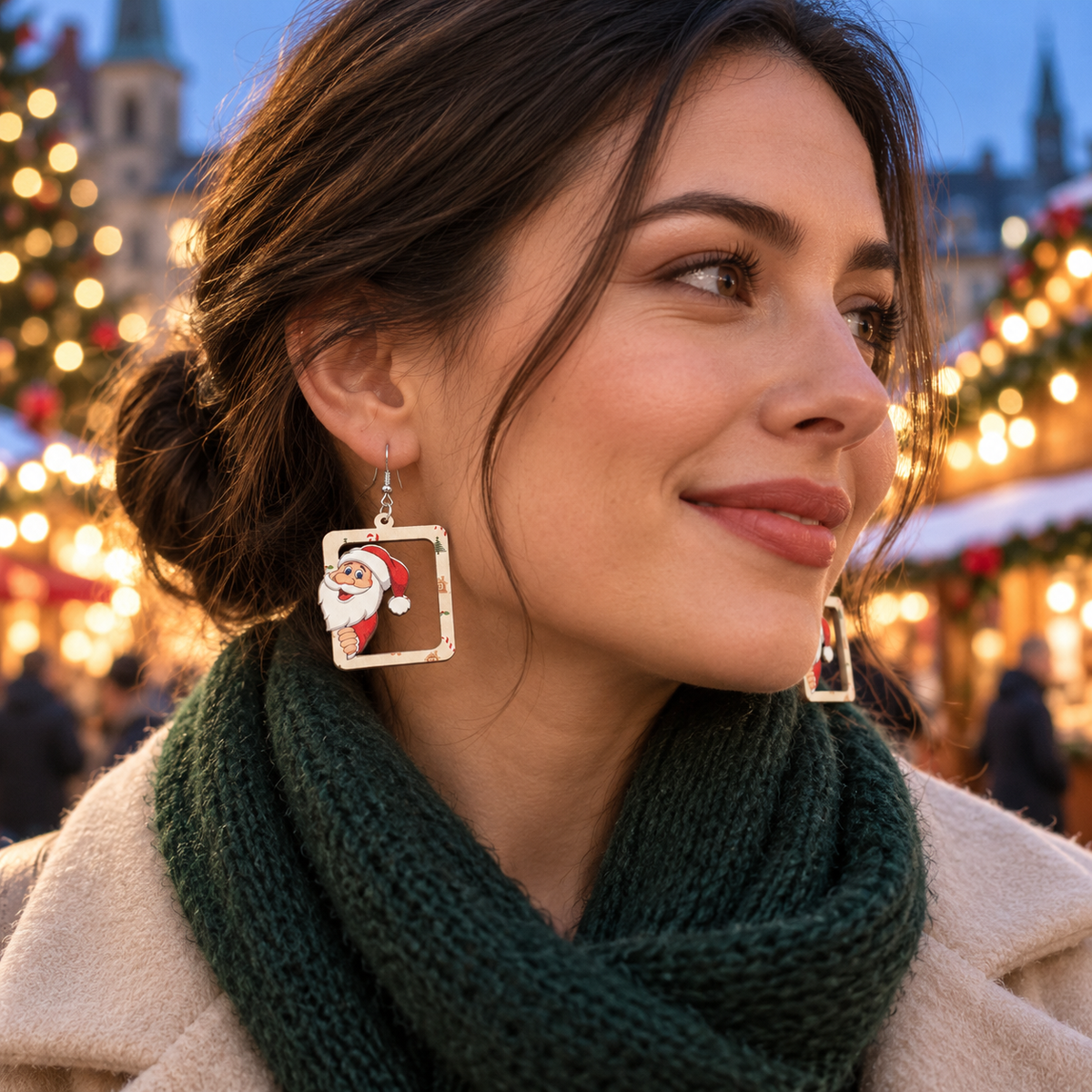 Santa Claus Has Arrived - Hollow Creativity Earrings