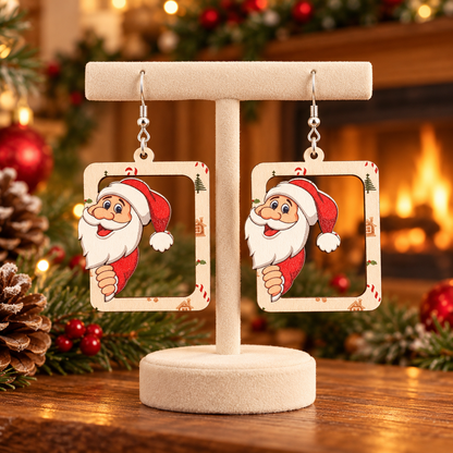 Santa Claus Has Arrived - Hollow Creativity Earrings