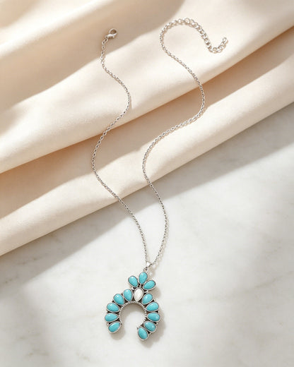 Pumpkin Flower Pendant Necklace